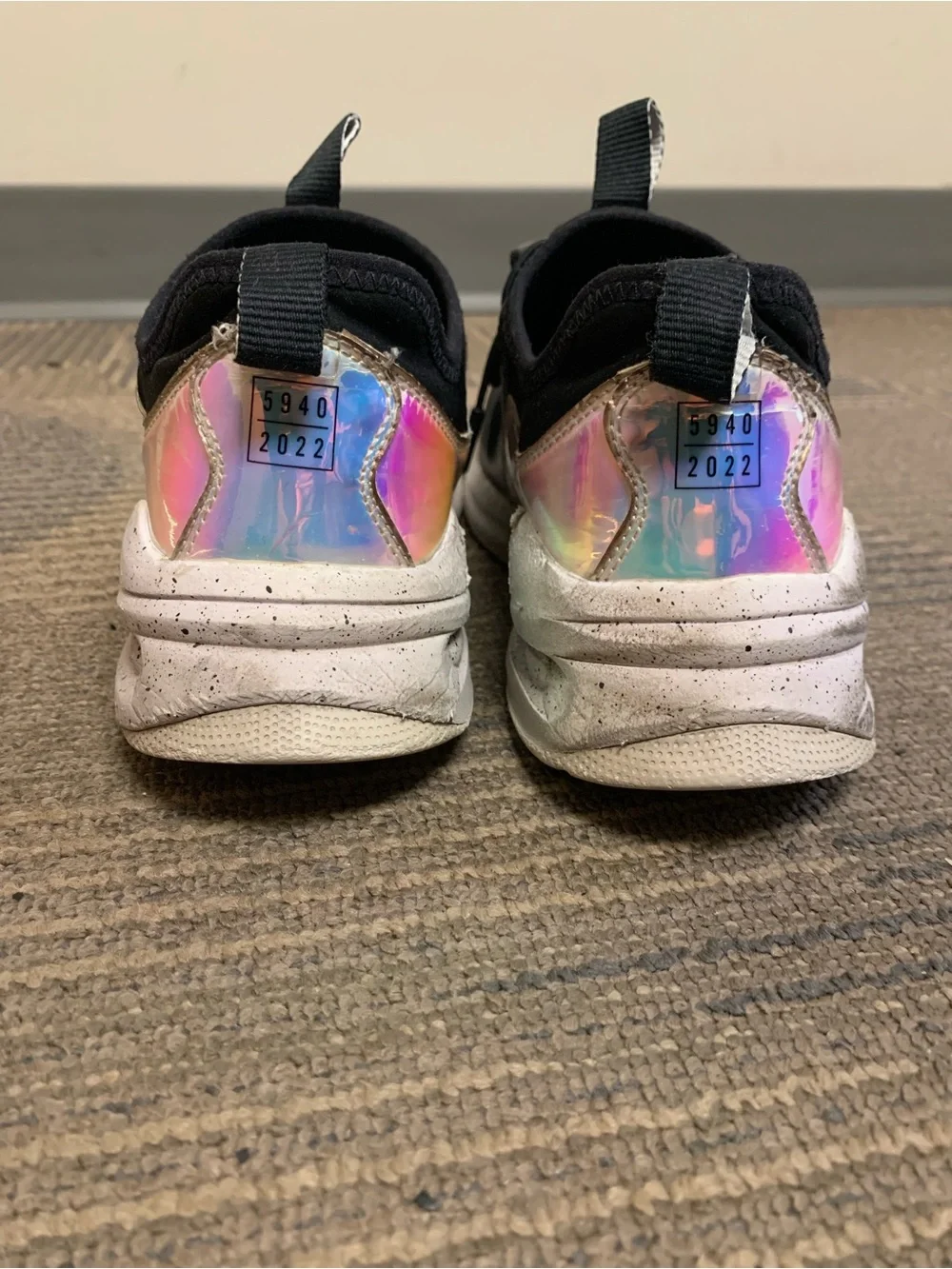 Clove waterproof nursing shoes with Iridescent Side Panel